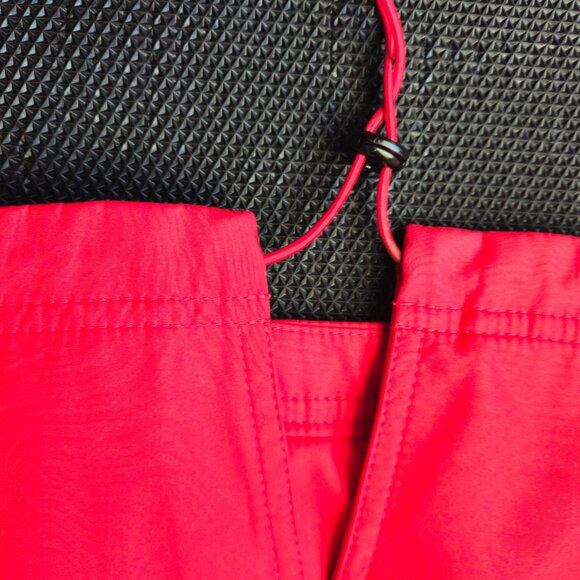 Guess Los Angeles Womens XL red windbreaker adjustable rain jacket full zip hood - Picture 11 of 16